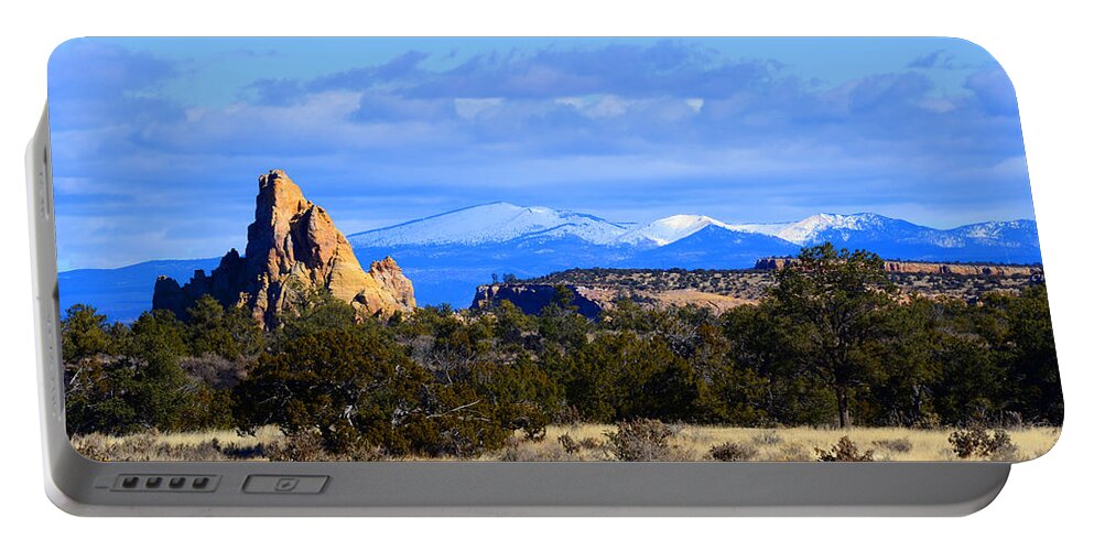 Southwest Landscape Portable Battery Charger featuring the photograph Point with a view by Robert WK Clark