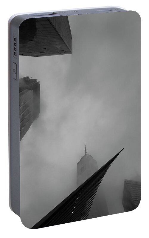 New York Portable Battery Charger featuring the photograph Pointed Reminder by Alex Lapidus