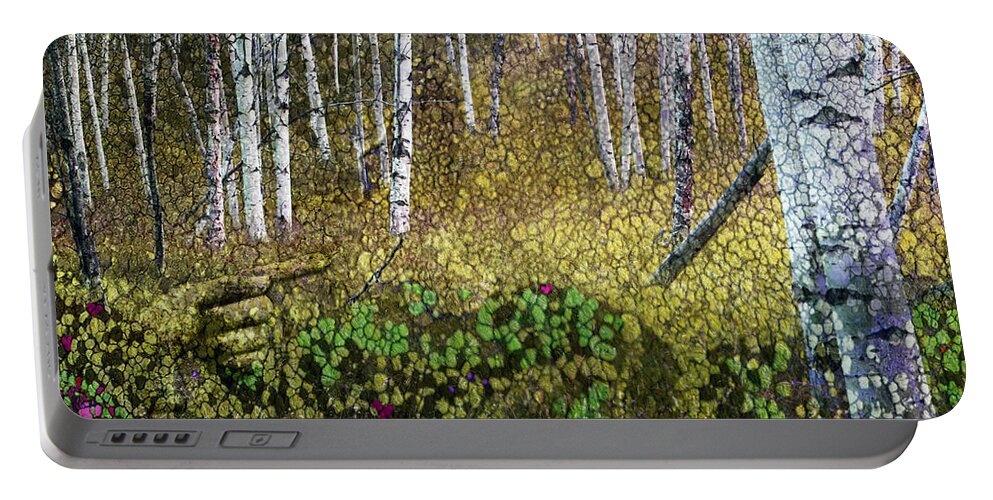 Landscape Portable Battery Charger featuring the photograph Pointless Forest by Ed Hall