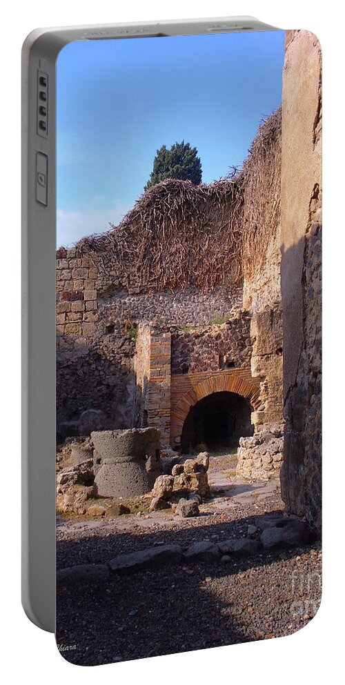 Cityscape Portable Battery Charger featuring the photograph Pompeii,Italy by Italian Art