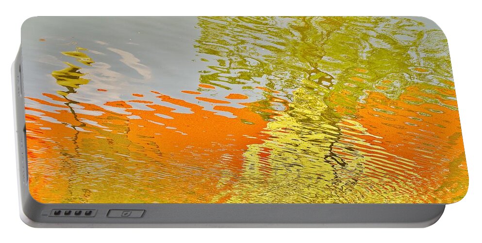 Reflections Portable Battery Charger featuring the photograph Pond Reflection by Merle Grenz