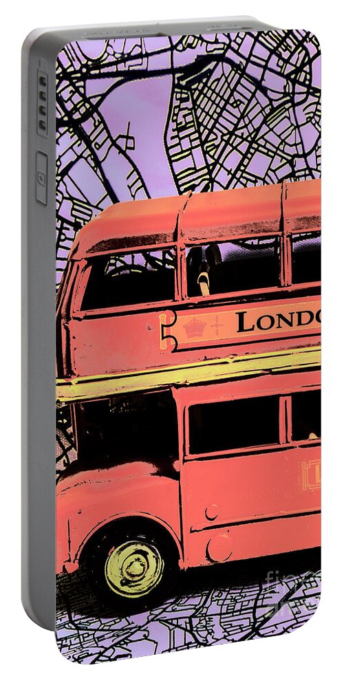 Pop Art Portable Battery Charger featuring the photograph Pop art UK by Jorgo Photography