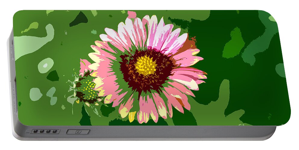 Flower Portable Battery Charger featuring the photograph Pop flower work number 23 by David Lee Thompson