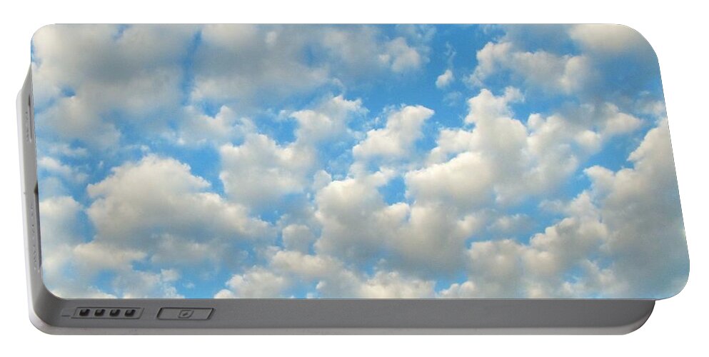 Popcorn Clouds Portable Battery Charger featuring the photograph Popcorn Clouds by Marianna Mills