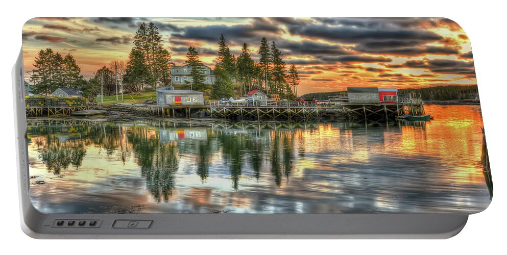 Landscape Portable Battery Charger featuring the photograph Port Clyde Majesty by Jeff Cooper