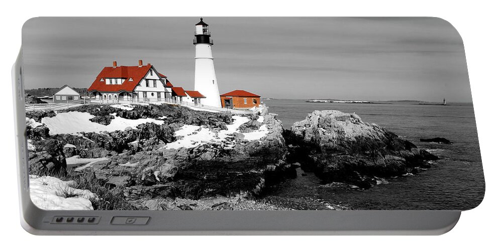 Coast Portable Battery Charger featuring the photograph Portland in Contrast by Greg Fortier