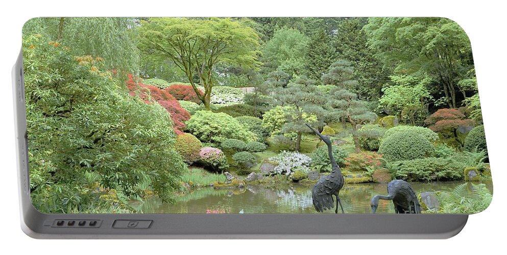 Portland Oregon Japanese Gardens Portable Battery Charger featuring the photograph Portland Oregon Japanese Gardens 2 by Merle Grenz