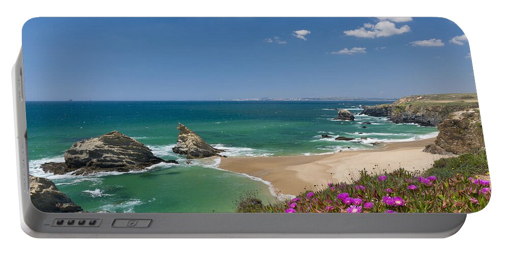 Porto Covo Portable Battery Charger featuring the photograph Porto Covo beach by Mikehoward Photography