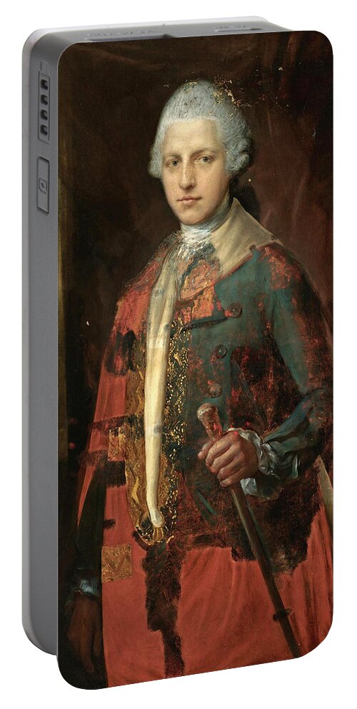 Thomas Gainsborough And Studio Portable Battery Charger featuring the painting Portrait of a Nobleman by Thomas Gainsborough and Studio