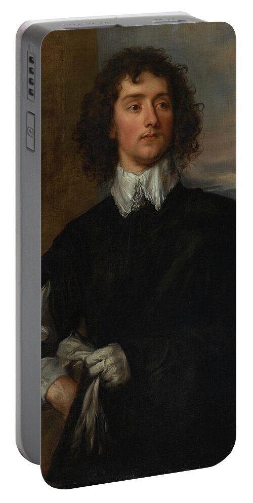 Attributed To Thomas Gainsborough Portable Battery Charger featuring the painting Portrait Of Thomas Hanmer by Thomas Gainsborough