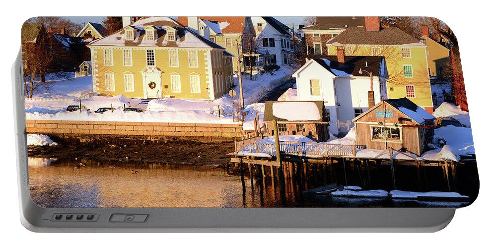 Portsmouth Portable Battery Charger featuring the photograph Portsmouth Winter by James Kirkikis