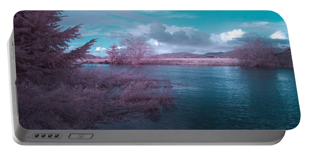 Infrared Portable Battery Charger featuring the digital art Post Flood Surreal by Chriss Pagani