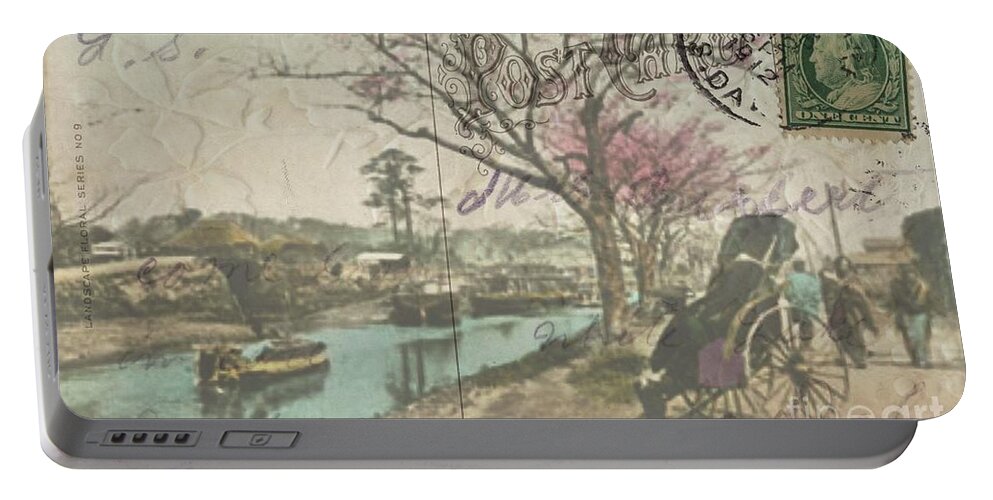 Postcards Portable Battery Charger featuring the photograph Early Yokohama Japan by Janette Boyd