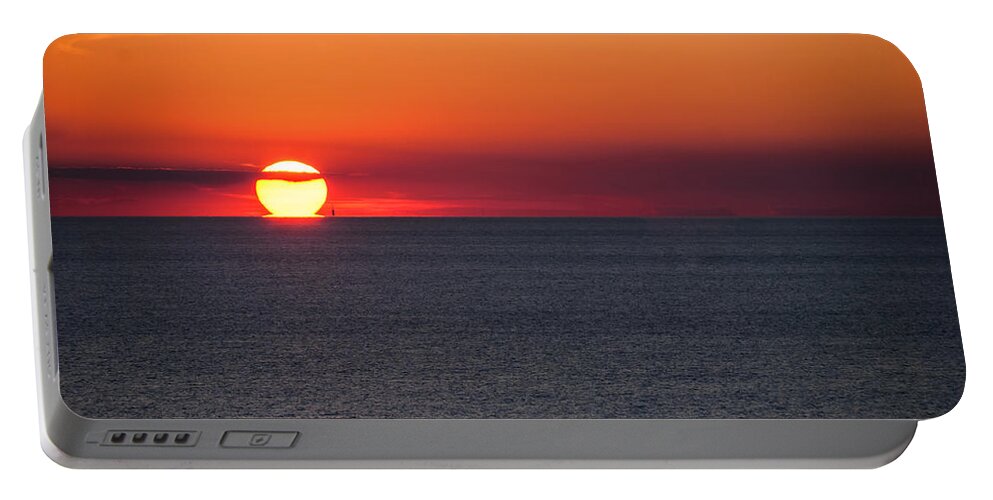 Sunset Portable Battery Charger featuring the photograph Pour Some Sunset by Charles McCleanon