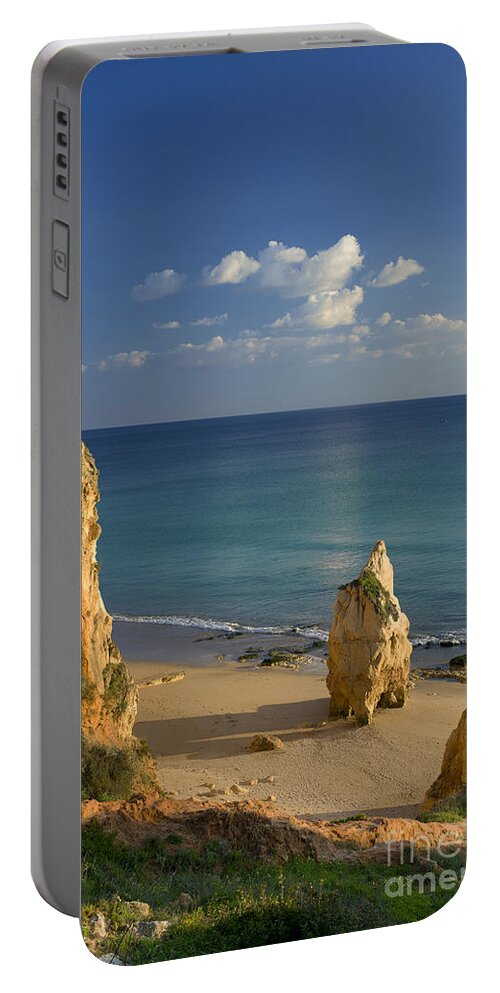 Portugal Portable Battery Charger featuring the photograph Praia Da Rocha Rock by Mikehoward Photography