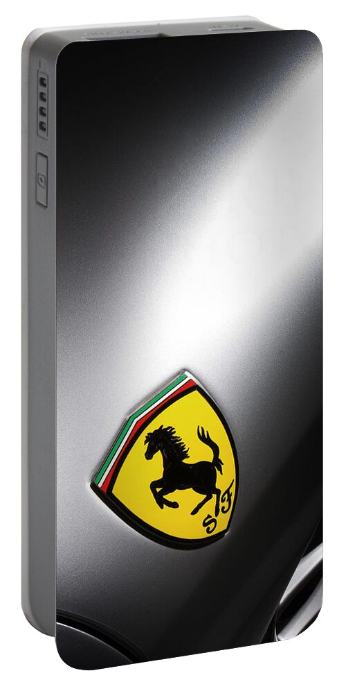 Ferrari Portable Battery Charger featuring the photograph Prancing Horse by ItzKirb Photography