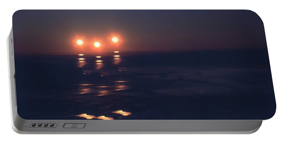 Photo Decor Portable Battery Charger featuring the photograph Preventing Sunset by Steven Huszar
