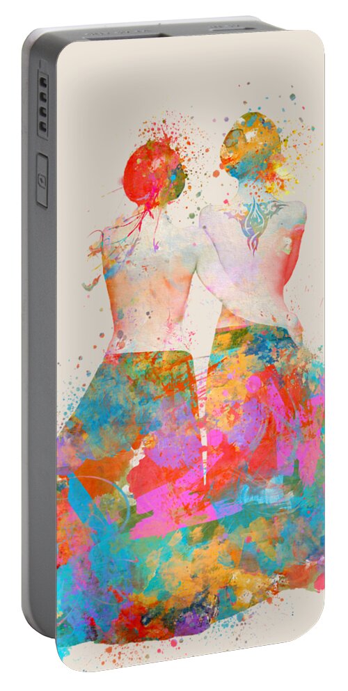 Lovewins Portable Battery Charger featuring the digital art Pride not Prejudice by Nikki Marie Smith