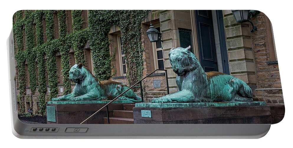 Princeton University Portable Battery Charger featuring the photograph Princeton University Nassau Hall Tigers by Susan Candelario