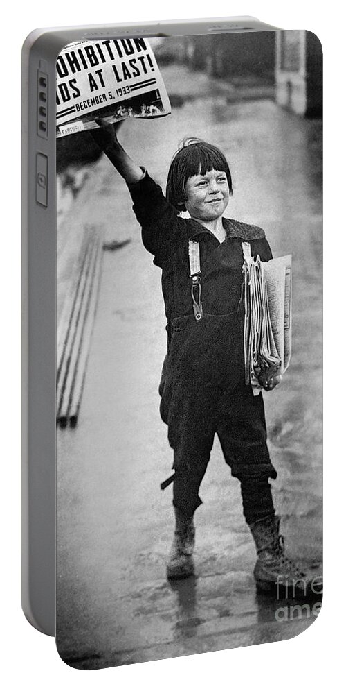 Prohibition Portable Battery Charger featuring the photograph Prohibition Ends by Jon Neidert