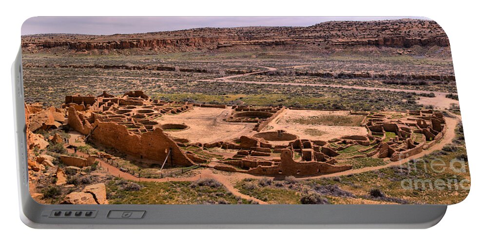 Bueblo Bonito Portable Battery Charger featuring the photograph Pueblo Bonito Canyon by Adam Jewell