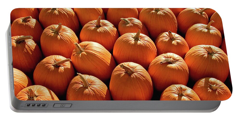 Pumpkins Portable Battery Charger featuring the photograph Pumpkin Pile by Todd Klassy