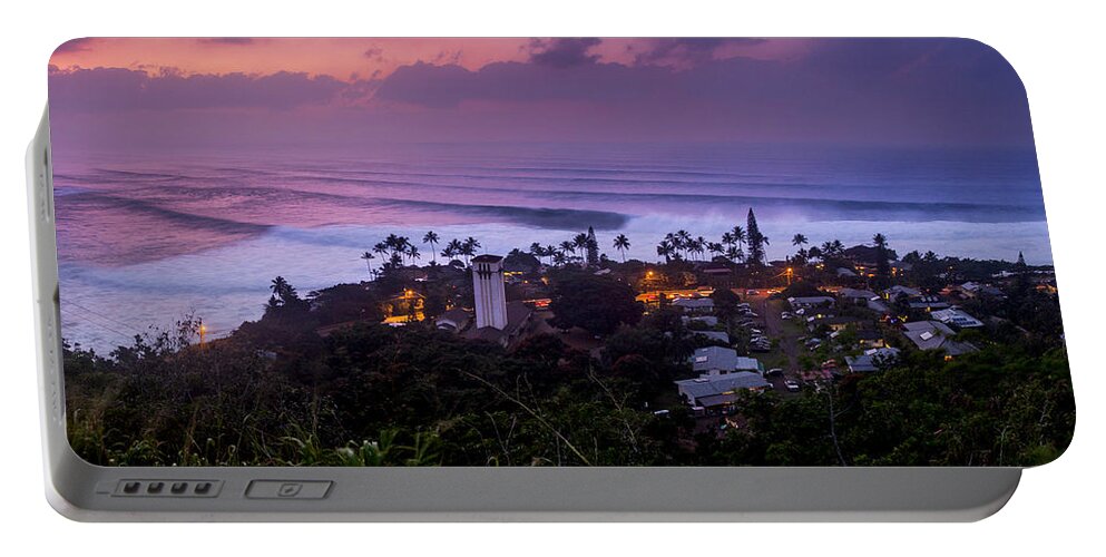Waimea Portable Battery Charger featuring the photograph Purple Reign. by Sean Davey