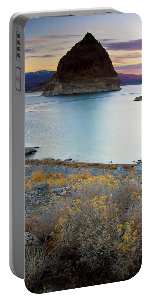 Landscape Portable Battery Charger featuring the photograph Pyramid Lake by Christopher Johnson
