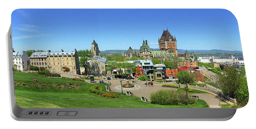 Quebec City Portable Battery Charger featuring the photograph Quebec City 1846 by Jack Schultz