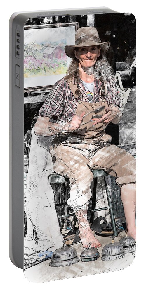 Buskers Portable Battery Charger featuring the photograph Queen of the Buskers by John Haldane