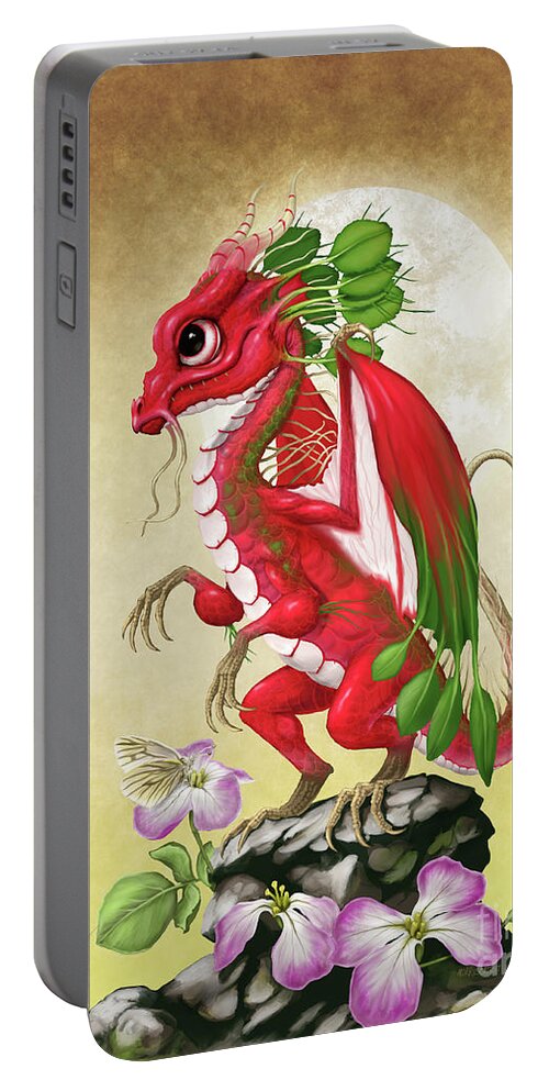 Radish Portable Battery Charger featuring the digital art Radish Dragon by Stanley Morrison