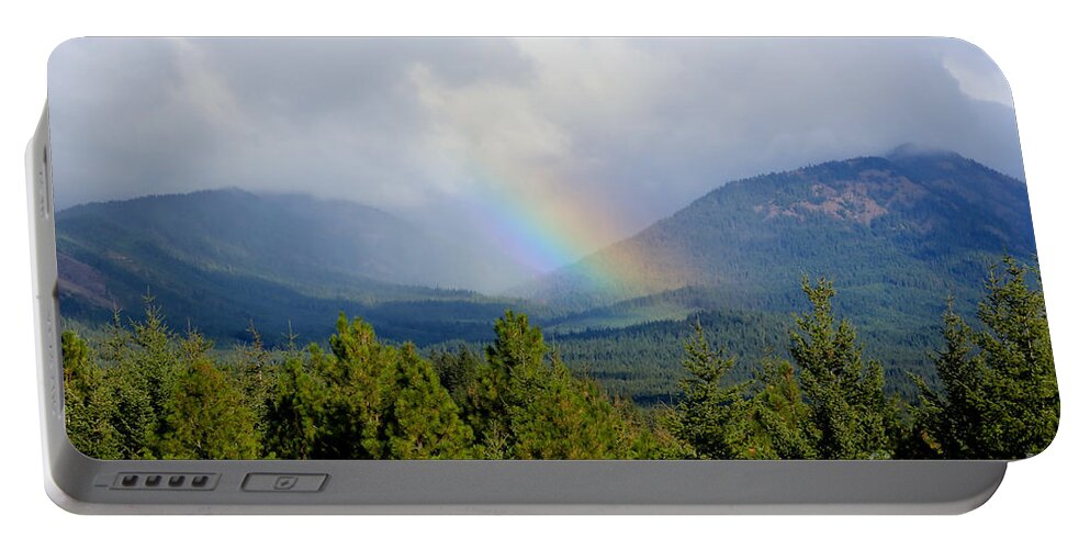 Rainbow Portable Battery Charger featuring the photograph Rainbow Valley by Carol Groenen