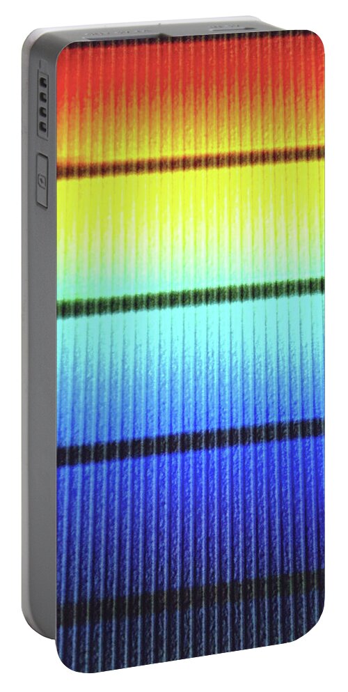 Blue Portable Battery Charger featuring the photograph Rainbow1 by KoK
