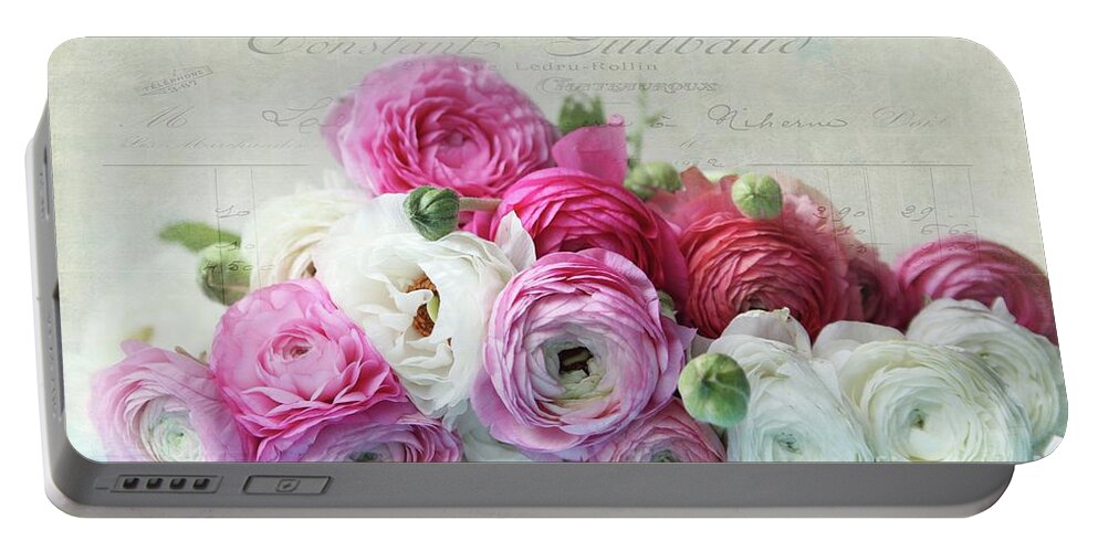 Ranunculus Portable Battery Charger featuring the photograph Ranunculus still life by Sylvia Cook