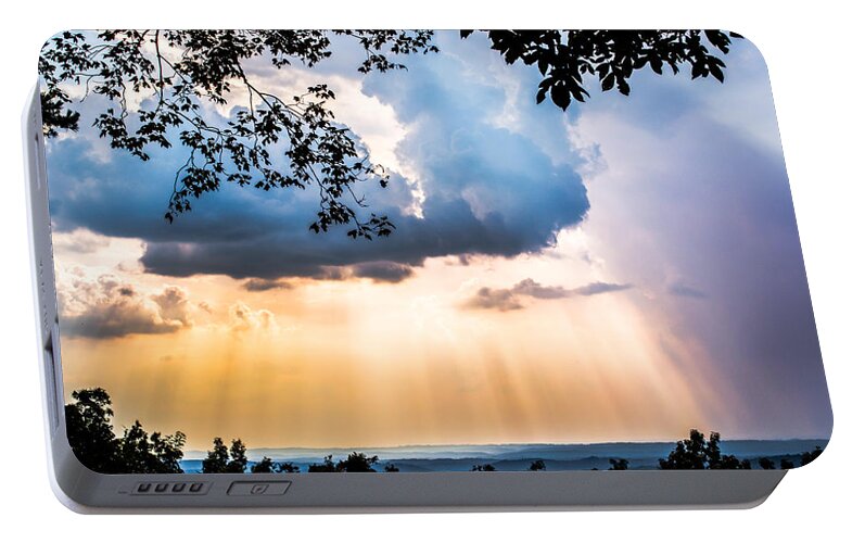 Sunlight Portable Battery Charger featuring the photograph Rays of Color by Parker Cunningham