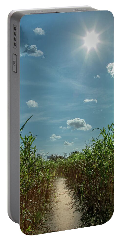 Farming Portable Battery Charger featuring the photograph Rays Of Hope by Karen Wiles