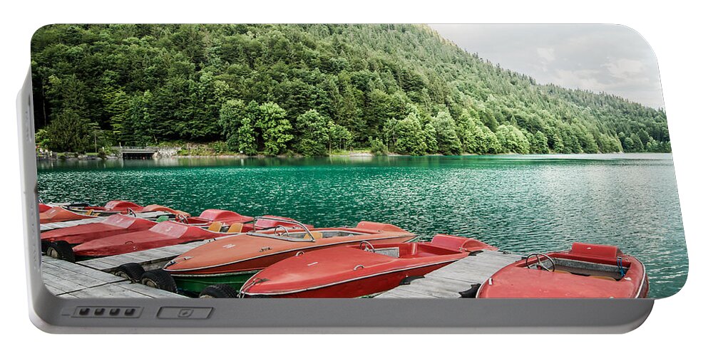 1x1 Portable Battery Charger featuring the photograph Ready For A Boat Trip by Hannes Cmarits