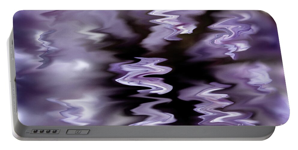 Abstract Portable Battery Charger featuring the photograph Realization by Mike Eingle