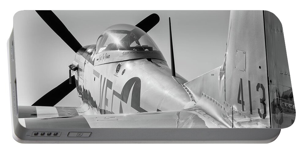 2017 Portable Battery Charger featuring the photograph Rebel Steed - 2017 Christopher Buff, www.Aviationbuff.com by Chris Buff