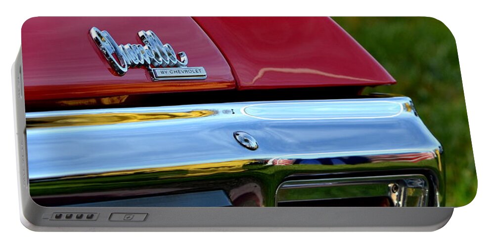  Portable Battery Charger featuring the photograph Red Chevelle SS by Dean Ferreira