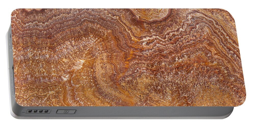 Granite Portable Battery Charger featuring the photograph Red Onyx by Anthony Totah