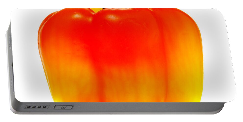 Pepper Portable Battery Charger featuring the photograph Red Pepper by Olivier Le Queinec