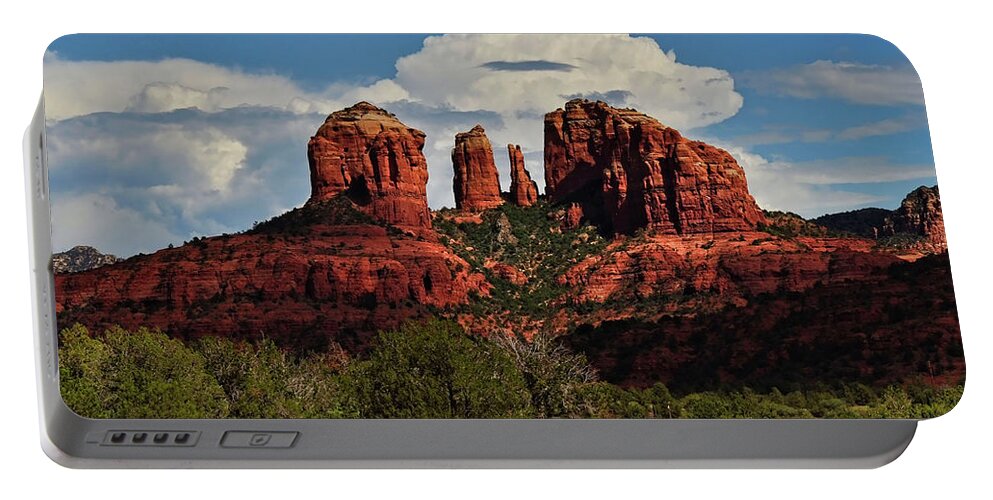 Sedona Portable Battery Charger featuring the photograph Red Rock Crossing by Saija Lehtonen