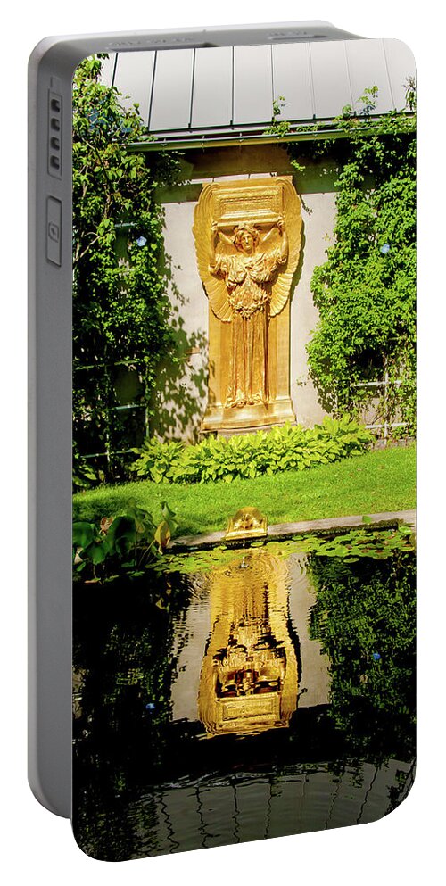 Cornish Portable Battery Charger featuring the photograph Reflecting Art by Greg Fortier