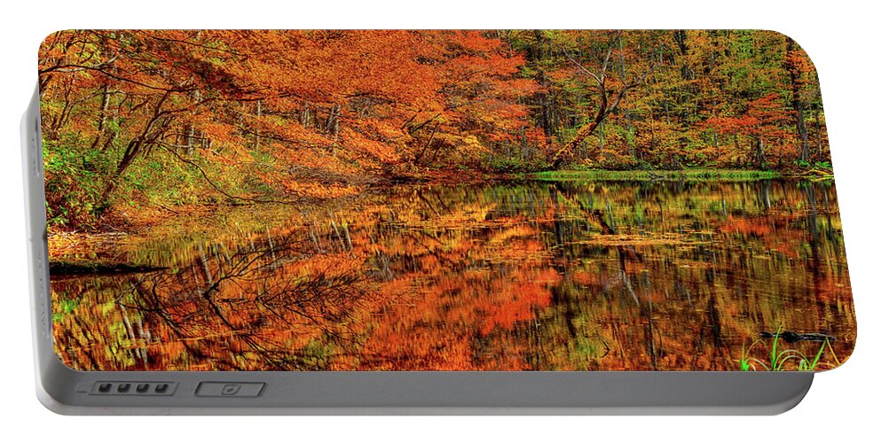 Autumn Portable Battery Charger featuring the photograph Reflection of Autumn by Midori Chan