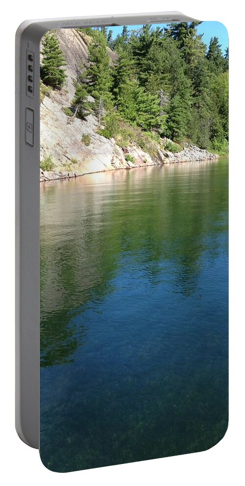 Cover-portage Portable Battery Charger featuring the photograph Reflections by Lisa Koyle