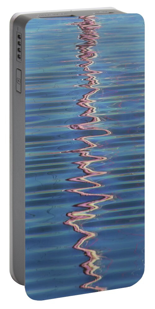 Mast Portable Battery Charger featuring the photograph Reflections of a Mast by Mitch Spence