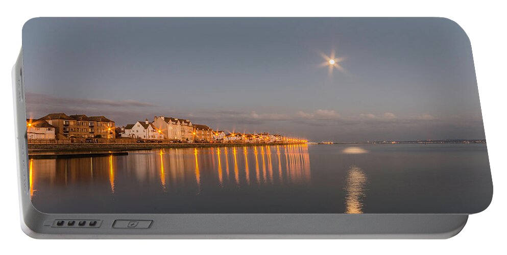 Beach Portable Battery Charger featuring the photograph Reflections of a Moonbeam by Spikey Mouse Photography