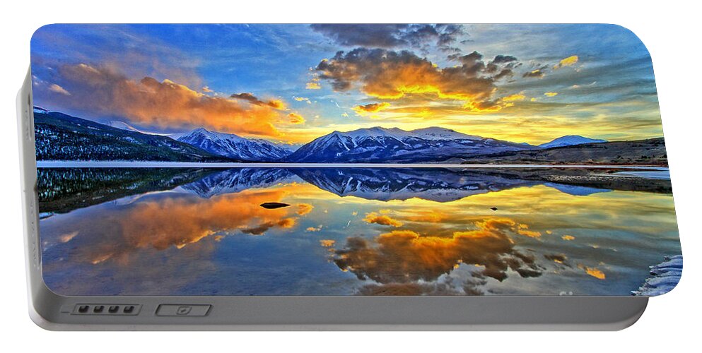 Colorado Portable Battery Charger featuring the photograph Reflections of Light by Scott Mahon