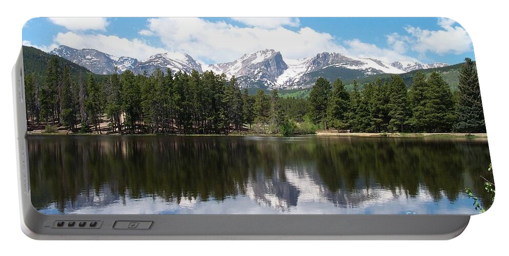 Sprague Lake Portable Battery Charger featuring the photograph Reflections of Sprague Lake by Dorrene BrownButterfield